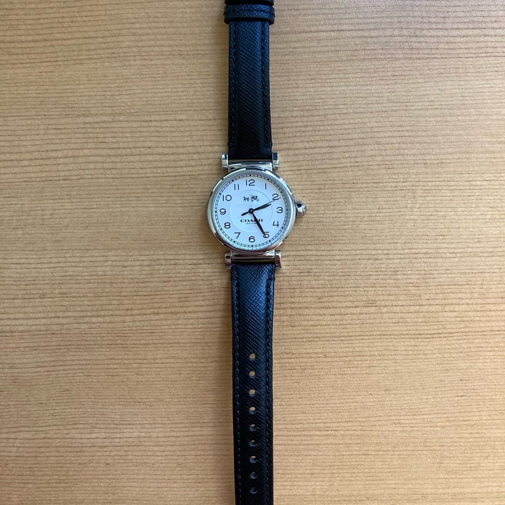 Coach Woman Watch with Leather Band